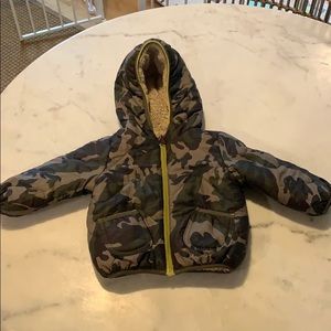 Zara Baby Puffer in Camo Print